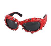 Punk Rivet Frame Sun Glasses Novelty Frame Eyeglasses Popular Hiphop Dance Sun Glasses for Everyday Use Street Photoshots Fashion Eyewears