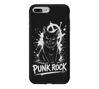Punk Rock Cat Black Feline Anarchy Rebel Music Case for iPhone 7 Plus/8 Plus