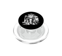 Punk Rock Cat Grunge Y2k Emo Goth Kitten Gothic Music Rocker PopSockets PopGrip for MagSafe