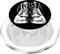 Punk Rock Combat Boots 90s Grunge Distressed Vintage PopSockets PopGrip for MagSafe