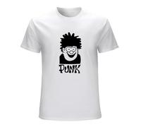 Punk Rock Dennis The Menace Sid Vicious T Shirt for Men's Clothes 100% Cotton Streetwear Top Tee White 3XL