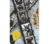 Punk Rock Dog Guitar Pick Journal Notebook
