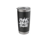 Punk Rock Forever Anarchy Symbol Vintage Design Stainless Steel Insulated Tumbler