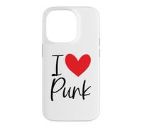 Punk Rock I Love Punk Punker Rocker 80s 90s Plaid Street Oi Case for iPhone 14 Pro