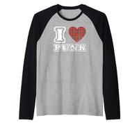 Punk Rock I Love Punker Rocker 80s 90s Oi Ska Most Pit Band Raglan Baseball Tee
