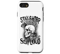 Punk Rock Music Skull Stay Sharp Loud Funny Musician Case for iPhone SE (2020) / 7/8