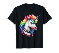Punk Rock Rainbow Unicorn Emo Goth Alternative, Animal T-Shirt