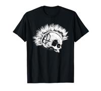 Punk Rock Skull Mohawk Style Rock Fan Music Punks Not Dead T-Shirt