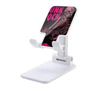 Punk Rock Skull Pop Foldable Mobile Phone Holder Stand for Desk White-style