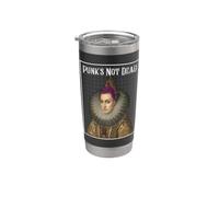 Punk Rock Vintage Renaissance Art Style Punk's Not Dead Stainless Steel Insulated Tumbler