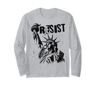 Punk Rock Vive La Resistance Freedom Resistance Protest Long Sleeve T-Shirt