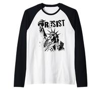 Punk Rock Vive La Resistance Freedom Resistance Protest Raglan Baseball Tee
