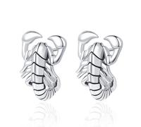 Punk Scorpion Stud Earrings For Women Men Vintage Small Animal Hip Hop Cartilage Hypoallergenic Piercing Studs Cuff Earring Fashion Gothic Biker Charm Jewelry Birthday Holiday Party Gifts For Her, S