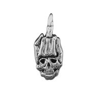Punk Skeleton Finger Brooch Pin for Women Men Fashion Gothic Retro Black Skull Brooches Lapel Pins for Suit Backpacks Clothes Accessories Hat Bag Unique Jewelry for Halloween Party