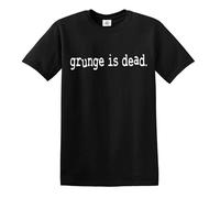 Punk Skull Biker Glam Rock Band Irish Punk Stiff Rock Sham Grunge is Dead T-Shirt Top (Black, L)