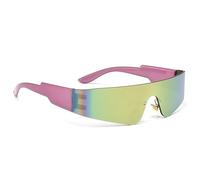 Punk Sporty Sunglass Trendsetters for Vacation Dress Futuristic Role Play Rock Shades Futuristic Frame Outdoor Activity Glasses