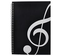 PUNK Stave Notebook,Musical Notation Staff Notebook,Music Manuscript Paper,With 50 Pages Music Blank Sheet Music Notebookk(Music Note Black)