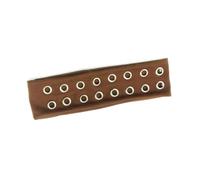 Punk Stretchy Headbands With Hollowed Eyelets Wide Elastic Hairband For Adult Teens Music Festival And Street Wear Wide Headbands