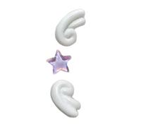 Punk Stud Earrings for Cartilage Helixes Tragus Ear Bone Nails Piercing Jewellery Everyday Wear Body Accessory Angel Wings Earrings, one size, As described