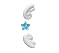 Punk Stud Earrings for Cartilage Helixes Tragus Ear Bone Nails Piercing Jewellery Everyday Wear Body Accessory Angel Wings Earrings, one size, As described