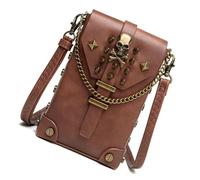 Punk Styles Crossbody Purse For Girls Compact Leather Handbag Shoulder Purse Waist Bags For Shopping And Casual Travel Women's Fashion Crossbody