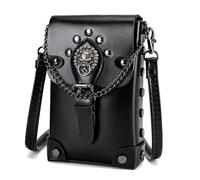 Punk Styles Ladies Crossbody Handbag Costume Design Shoulder Bags With Adjustable Strap For Travel And Shopping PU Leather Purse