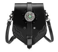 Punk Styles Ladies Handbag Leather Crossbody Purse With Adjustable Strap Costume Phone Bags For Shopping And