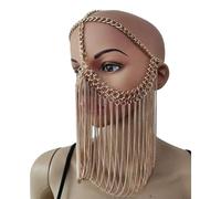 Punk Tassel Hair Jewelry Bridal Face Modern Blinging Chain Jewelry Party Festival Fashion Accessories