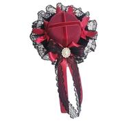 Punk Veil Hat With Hair Clip Lace Bowknot Barrette Side Clip For Female Halloween Party Costume Styling Accessories Elegant Accessory