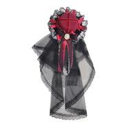 Punk Veil Hat With Hair Clip Lace Bowknot Barrette Side Clip For Female Halloween Party Costume Styling Accessories Elegant Accessory
