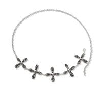 Punk Waist Chain Belt for Women: Gothic Cross Skull Body Chain Belly Chain Halloween Costume Jewelry Accessories for Skirts Shorts, A