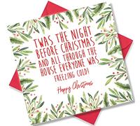 Punkcards - Christmas Card for friends - 'Twas the night before Christmas' - Xmas for Friends - Best Friend Christmas Cards - Special Friend Xmas Cards - For Her Friendship
