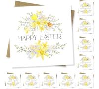 Punkcards - Easter Cards Multipack, Celebrate the Joy of Spring with Our 10-Pack of Beautiful Happy Easter Cards