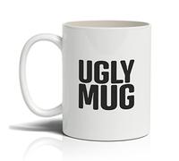 Punkcards Funny Coffee Mugs - Ceramic 11oz Coffee Mug - ‘Ugly Mug’ - Novelty Humorous Mug - Unique Tea Cup - Quirky Coffee Mug - Birthday Gift - Secret Santa Gift