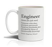 Punkcards - Funny Coffee Mugs - ‘Engineer' - Novelty Xmas Mug - Secret Santa Gift - Funny Mug for Engineer - Birthday Gift - Microwave Safe - 11oz Ceramic Cup