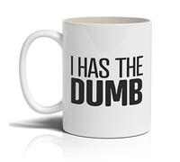 Punkcards - Funny Coffee Mugs for Uncle - “I has The Dumb” - Novelty Humorous Tea Cup for Men - Unique Coffee Cup - Tea Birthday Gift - Quirky Ceramic Mug for Uncle- Amusing Novelty Gift