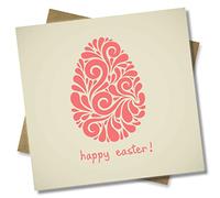 Punkcards - Happy Easter Card - Easter Wishes Greeting Card - Watercolour floral - Religious Easter Faith - For Friend or Family