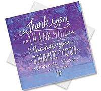 Punkcards - Thank You Card - 'Thank You' - Colourful Designs - Blank Inside - Eco friendly - Printed in UK - Gratitude For Teacher