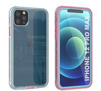 Punkcase Desigend for iPhone 12 Pro Max Waterproof Case [Aqua Series] [Slim Fit] [IP68 Certified] [Snowproof] Armor Cover W/Transparent Back for iPhone 12 Pro Max (2020) (6.7") [Clear Black]