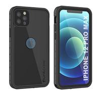 PunkCase Designed for iPhone 12 Pro Max Waterproof Case [StudStar Series] [Slim Fit] [IP68 Certified] [Dirtproof] [Snowproof] 360 Full Body Armor Cover For iPhone 12 Pro Max (6.7") (2020) [Black]