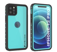 PunkCase Designed for iPhone 12 Pro Waterproof Case [StudStar Series] [Slim Fit] [IP68 Certified] [Dirtproof] [Snowproof] 360 Full Body Armor Cover For iPhone 12 Pro (6.1") (2020) [Teal]