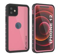 PunkCase Designed for iPhone 12 Waterproof Case [StudStar Series] [Slim Fit] [IP68 Certified] [Shockproof] [Dirtproof] [Snowproof] 360 Full Body Armor Cover For Apple iPhone 12 (6.1") (2020) [Pink]