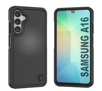 PunkCase for Galaxy A16 Case [Spartan 2.0] Clear Rugged Heavy Duty Cover | Ultra Slim Military Grade Protection W/Raised Bezel Design for Galaxy A16 5G (2024) (6.7") [Black]