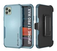 Punkcase for iPhone 11 Pro Max Belt Clip Holster Case [Patron Series] 4-1 Rugged & Protective Multilayer Phone Cover W/Integrated Kickstand for iPhone 11 Pro Max (6.5") (2019) [Mint]