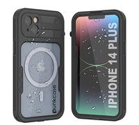 PunkCase For iPhone 14 Plus Waterproof Case [Alpine 2.0 Series] [Slim Fit] [IP68 Certified] [Shockproof] Armor Cover W/Built in Screen Protector For iPhone 14 Plus (6.7") (2022) [Black]