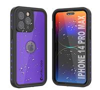 Punkcase for iPhone 14 Pro Max Waterproof Case [StudStar Series] [Slim Fit] [IP68 Certified] [Shockproof] [Dirtproof] [Snowproof] 360 Full Body Armor Cover For iPhone 14 Pro Max (6.7") (2022) [Purple]