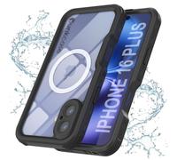 PunkCase for iPhone 16 Plus Waterproof Case [StudStar Series] [Slim Fit] [IP68 Certified] [Shockproof] [Dirtproof] [Snowproof] 360 Full Body Armor Cover for iPhone 16 Plus (6.9") (2024) [Black]
