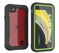 Punkcase for iPhone 8 Waterproof Case [Maximus Series] [Slim Fit] [IP68 Certified] [Shockresistant] Clear Armor Cover with Screen Protector | Ultimate Protection for iPhone 8 (4.7") (2017) [Green]