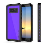 PunkCase Galaxy Note 8 Waterproof Case Studstar Series Slim Fit Ip68 Shockproof Dirtproof Snowproof Armor Cover For Samsung Galaxy Note 8 Purple