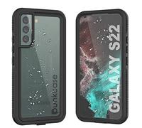 Punkcase Galaxy S22 Waterproof Case [Ultimato Series] [Slim Fit] [IP68 Certified] [Shockproof] [Dirtproof] [Snowproof] Armor Cover for Galaxy S22 5G (6.1") (2022) [Black]